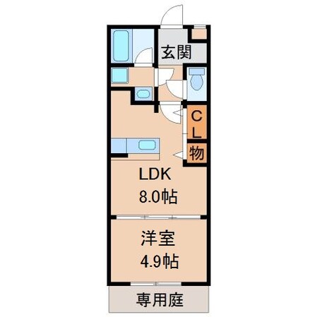 紀伊中ノ島駅 徒歩13分 1階の物件間取画像